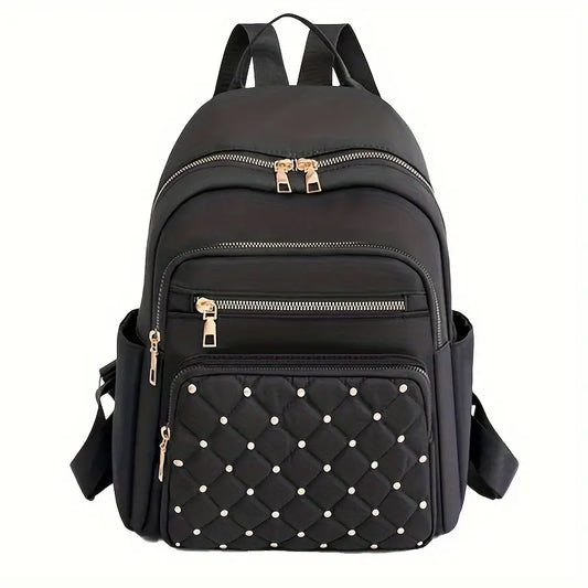 Women's Versatile Backpack Faux Leather for School,Travel & Office Black